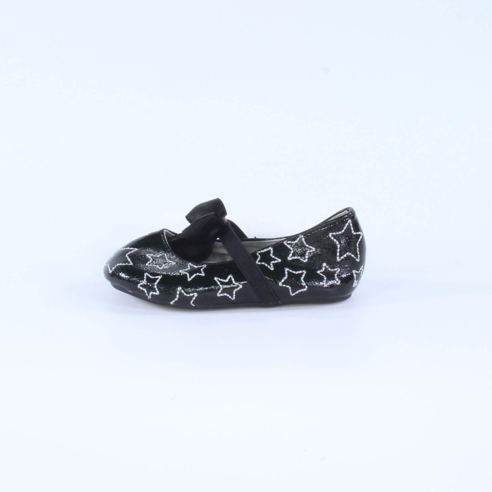 Stuart Weitzman Girls Black with Stars Shoes size: 4